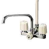 KVK デッキ形2ハンドルシャワー 【KF14E】