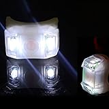 Pumpumly ベビーカー用の安全レーザライト 安全 警告灯 視認性 暗がりの注意灯（電池式）