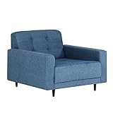 arne ソファ クッション付き 1人掛け Bacchus W 1.5P デニム ブルー 日本製 国産 完成品 デニムソファ ローソファ 1人掛けソファ