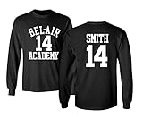 The Fresh Prince of Bel Air Academy Will Smithバスケットボールメンズ長袖Tシャツ
