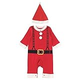 (アリサナ) arisana帽子付サンタカバーオール ベビー レッド 80cm
