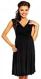 Zeta Ville 女性のマタニティ授乳女性らしいサマースケータードレス 256c (黒, JA 9, S)