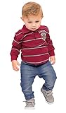 Pulla Bulla Baby Boy長袖ストライプPoloシャツ US サイズ: S カラー: レッド