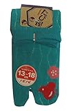 たび屋 キッズ 小梅 千鳥 柄 足袋 ソックス （日本製 子供 靴下） 13-18cm 青緑