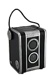 樹脂Toy BanksレトロDuaflexヴィンテージスタイルカメラCoin Bank 4 X 5.5 X 4インチブラックモデル# 77579