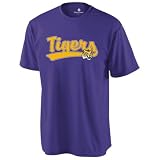 クルーネックLSU Tigers Dry Excel Wicking Tee Licensed NCAAカレッジレプリカジャージー( Youth &大人サイズ、チームを目的とセールス) US サイズ: