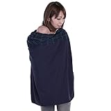 授乳ケープ マルチケープ ケープ 抱っこ紐ケープ おんぶ紐 ケープフード付き チェック柄 クリップ付き (ブラックウォッチ)