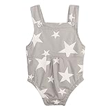 Domybestベビー ロンパース キッズ 赤ちゃん　ボディスーツ　カバーオール　連体服　男の子　女の子　ノースリーブ　ジャンプスーツ　カジュアル　夏　星プリント　新生児　赤ちゃん　出産祝い　普段着 