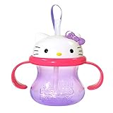 CharaSippyCup キャラクターベビーカップ セサミストリート ハローキティ コップ マンチキン munchkin (ハローキティ) (キティパープル)