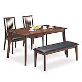 ダイニングテーブルセット ダイニングセット ベンチタイプ 4点セット 4人掛け 4人用 木製 北欧モダン