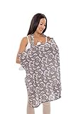Zenoff Products Nursing Cover, Flowing Fans, Grey, White by Zenoff Products [並行輸入品]
