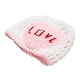 (スマイル ワキキ)Smile YKK 赤ちゃん ベビー着ぐるみ ニット帽子 服 記念写真 コスチューム 寝相アート 新生児 出産祝い ピンクハート ホワイト