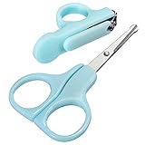 Nice Days（ナイス　ディズ）　ベビー用ツメキリ　ハサミ　二個セット (ブルー)