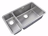 Kitchen Sinks Undermount 1.5 Bowl Brushed Steel (D02R)