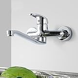 Tophome キッチン水栓 キッチン用 シンク や 洗面台 水栓金具 低コスト壁付水栓 ワンホールキッチン水栓 泡沫 混合水栓 水道 蛇口