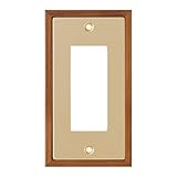 アルミ＆ウッド スイッチプレート ALUMI & WOOD SWITCH PLATE [ 3口/ゴールド ]