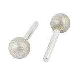 uxcell　 軸付き砥石 砥石マウントポイント　グラインダー　ボール状　　6mmシャンク 20mm直径 2個