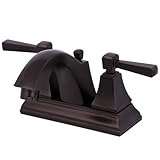 Kingston Brass FS4645DL Monarch 4-Inch Centerset Lead Free Lavatory Faucet with Retail Pop-Up Drain,