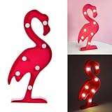 heartyhugトロピカルピンクフラミンゴロマンチックLED夜ライト部屋パーティー結婚式ランプ装飾ギフト