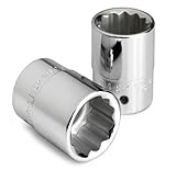 SK Hand Tools 47138 3/4" Drive 12 Point Standard Fractional Socket 1-3/16" [並行輸入品]