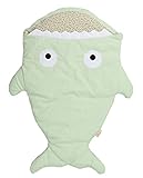 (トヨベイ)Toyobuy 子供用 シュラフ ベビー おくるみ サメの形 寝袋 ブランケット 赤ちゃん対応 ネグリジェ ボディスーツ マーメイド ブランケット 着る毛布 緑