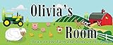 Mona Melisa Designs Customized Farm Olivia Name Sign Decorative Wall Sticker [並行輸入品]