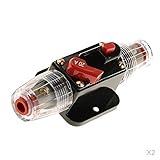 Fenteer 2個　遮断器　リセット　20A 12V DC　サーキットブレーカ　ソーラーシステム　防水　ヒューズ　インバータ　カーオーディオ/ビデオ　