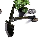 amzmonnsuta 多機能　折り畳み式シャベル　庭キャンプ生存こて　コンパス付き