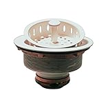 Westbrass D214-50 3-1/2-Inch Post Basket Strainer in White [並行輸入品]