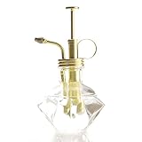 Purism Style-ガラス＆真鍮の噴霧器 透明な色のガラスのボトル＆真ちゅうスプレー