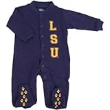 LSU Tigers Infant Footsieパジャマ パープル