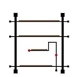 HAIZHEN 棚の水パイプ工芸ウッド3サイズ ( サイズ さいず : 150cm )