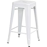 (4脚セット）東谷 クレールハイスツール スチール製 高さ66cm スタッキング可 PC-132IV アイボリー ds-1672989