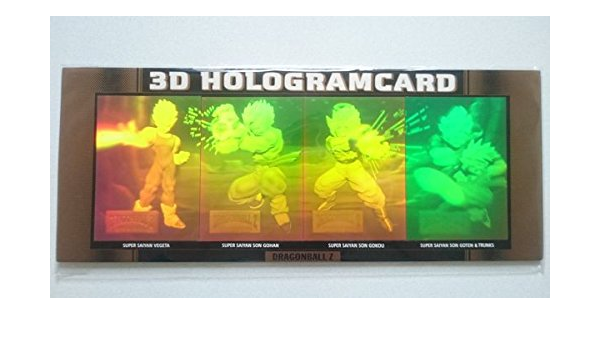 Amazon ドラゴンボール アマダ トレーディングコレクション 3dホログラムカード 4枚セット 孫悟空 ベジータ アニメ 萌えグッズ 通販
