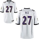 Ray Rice Baltimore Ravens # 27 Youth on Field Jerseyホワイト ホワイト