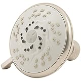 Waxman 8076600 3 Position Body Moods Fixed Showerhead, Brushed Nickel [並行輸入品]