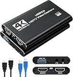 商品图片 4 kビデオキャプチャカード,usb 3.0キャプチャカードunterstutzt 4 k hdmiループausgangと1080 p 60 fpsストリーミングビデオは、xbox / ps4 / switch/kamera/pc/obsで使用できます