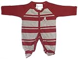 NCAA公式Alabama Crimson Tide Long Sleeve Footed Rugbyボディスーツロンパース