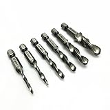 Flameer 6本　六角　シャンク　HSS　クイックチェンジ　組み合わせ　タップ　スクリュー　ドリル　ビット　M3-M10　耐久性　高硬度　防錆