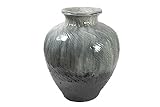 信楽焼 花瓶 【緑窯変手ひねり壷】 陶器 花器 花入