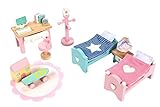 Le Toy Van （ル・トイ・ヴァン） ドールハウス用 ローズバッド キッズルームセット