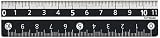 クツワ STAD カラー定規 11cm KB026BK ブラック