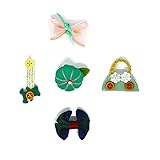 布包み金属部品の安全児童用ヘアアクセサリー　5PS/セット 多様式・多色選択可能の子供用可愛いヘアピンセット