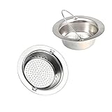 daixers 2パック4.3インチキッチンGarbage Sink Strainer頑丈なステンレススチール
