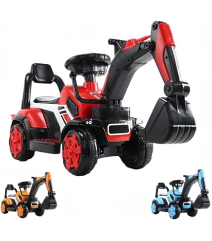 Amazon.co.jp: ・・こども用電動乗用 ショベルカー RA-EXCA・組み立て