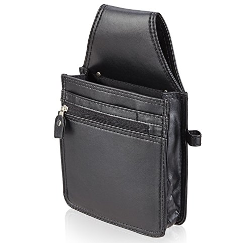 SWISSONAウェイターポーチ　黒　|　ワーキングホルダー、ウェイトレス、ホールスタッフ、ベルトポーチ、ウェストポーチ、ウェストバッグ、腰バッグ、ベルトバッグ、店舗用品、レストラン、カフェ、業務用、作業用