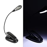 Exlight Bright 4 LED Reading Light Battery Operated FREE 200cm USB Cord With US Regulatory Plug Adap