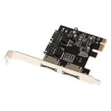 Lovoski 2ポート　PCIエクスプレス　SATA 6 Gbps eSATA　コントローラ　拡張カード　超高速　 交換性　便利性　