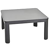 山善(YAMAZEN) 平面パネルヒーター付 カジュアルこたつ(75cm正方形) 電子リモコン付 ESK-MD75(B)