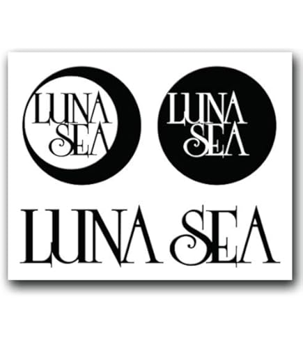 Amazon.co.jp: 絵柄だけ残る ステッカー S 「LUNA SEA」 金 044G